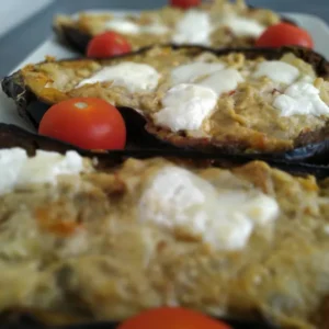 Berenjena con verduras
