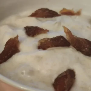 Manzana asada con yogurt