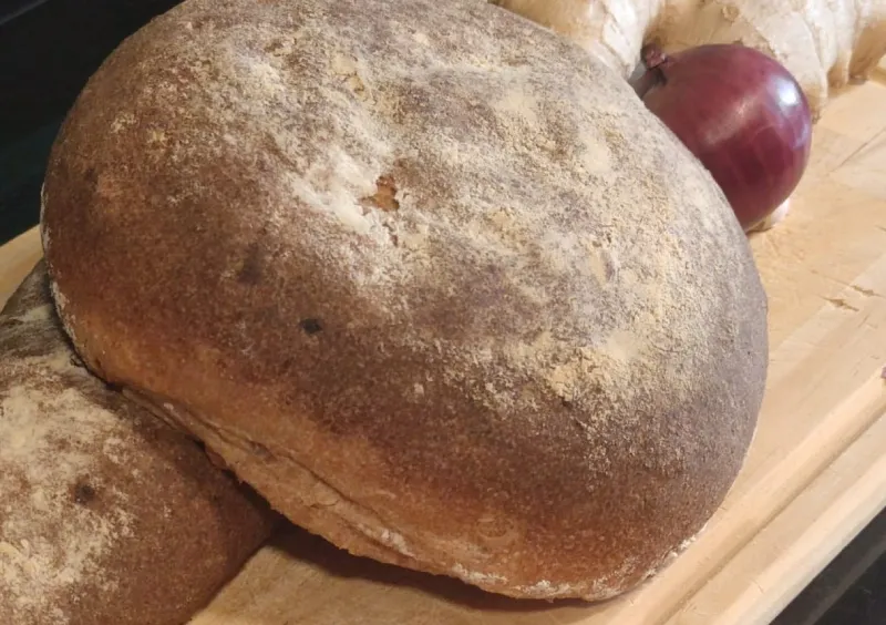 pan espelta con cebolla y jengibre - Imagen 4