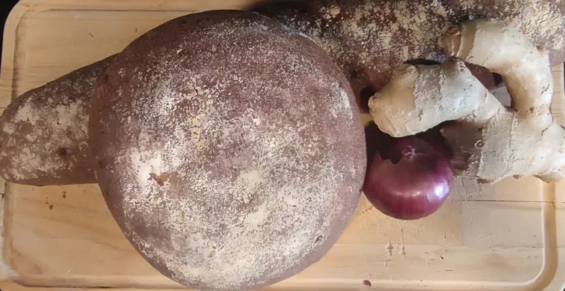 pan espelta con cebolla y jengibre - Imagen 2