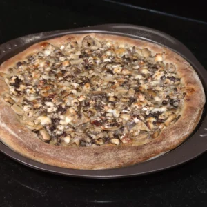 Pizza de trufa y setas