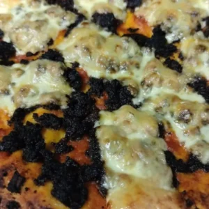 Pizza de morcilla